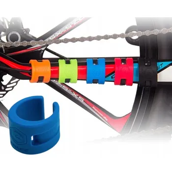 rám kola Kryt rámu pod řetěz Chránič na rám kola ENLEE 4 kusy modrý