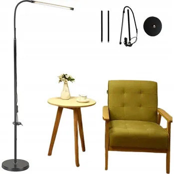 Stojací lampa STOJACÍ LED LAMPA DO OBÝVÁKU NA ČTENÍ NOČNÍ, OTOČNÁ O 360°