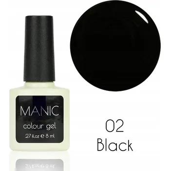 Lak na nehty MANIC Colour Gel / Hybridní lak 8 ml UV/LED Černá 02