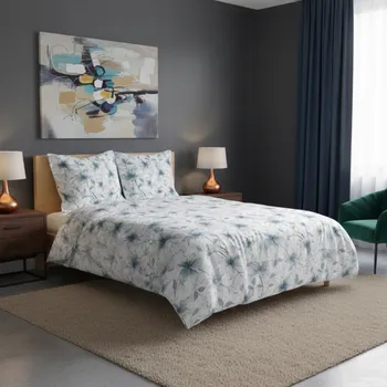 Povlečení Povlečení Bavlněné 140x200 Sada Přírodní 100% Zip BÍLÉ