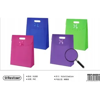 Dárková taška Rest.aer- PVC dárková taška 16,5 * 12,5 * 6,5 cm s mašlí