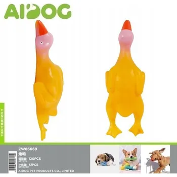 Hračka pro psa Gumová hračka pro psy ve Tvaru Kachny - Žlutá