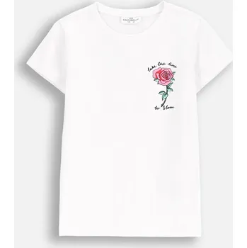 Chlapecké tričko Coccodrillo dětské tričko bílé bavlna velikost 164