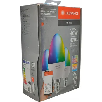 Žárovka LED žárovky Ledvance Smart+ WiFi RGBW E14 4,9 W 3 ks
