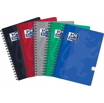 Blok Kroužkový Blok A4/50k čtvereček 90g, 2 spirály, Oxford Essentials