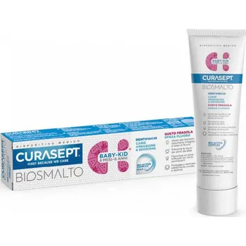 Dentální hygiena CURASEPT Biosmalto Baby Abraze&Eroz dětská zubní pasta jahoda 50 ml
