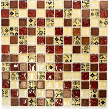 Obklad Mozaika WzorcowniaStudio 30 x 30 cm, odstíny hnědé a béžové