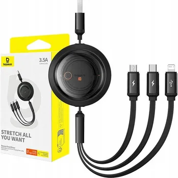 Datový kabel Sada kabelů USB - USB typ C / microUSB / Lightning Baseus