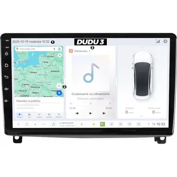 Autorádio AUTORÁDIO S GPS NAVIGACÍ PEUGEOT 407 2004-2011 ANDROID QLED 4/64GB