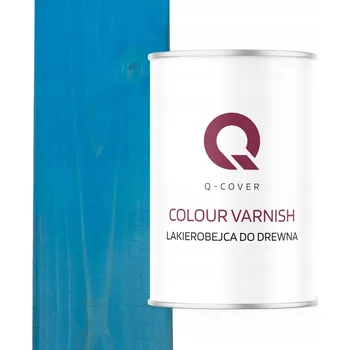 Lak na dřevo Lazurovací lak Q-COVER 1 l modrý polomat