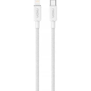 Datový kabel Kabel Rixon USB - USB typ C / microUSB / Lightning 1 m bílý