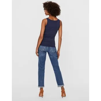 Oblečení a móda Vero Moda Top Maxi 10185110 Tmavomodrá Regular Fit M