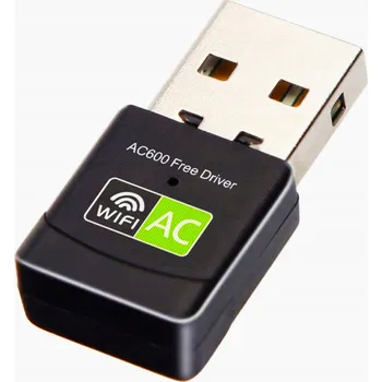 Síťová karta Dvoupásmová externí síťová karta USB adaptér 600 Mb/s 2,4 GHz + 5 GHz