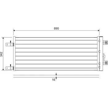 Výparník klimatizace Kondenzátor, klimatizace AVA DF571D