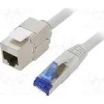 Prodlužovací síťový kabel S/FTP 6a lanko Cu LSZH šedá 25m