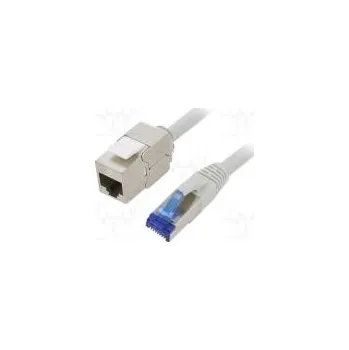 Síťový kabel Prodlužovací síťový kabel S/FTP 6a lanko Cu LSZH šedá 25m