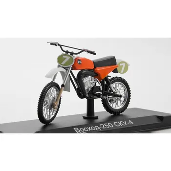 autíčko Voshod-250 SKU-4 1:24 - MODIMIO Collections Naše Motocykly časopis s modelem #22 Vosckhod 250 SKU 4 motorka - model motorky