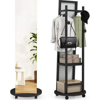 Toaletní stolek Toaletní Stolek Costway černý 45 x 135 x 45 cm