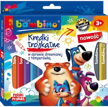 Pastelka Akvarelové Pastelky Bambino 12 ks