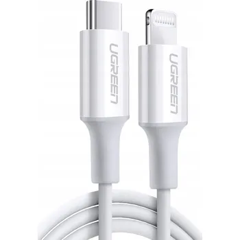 Datový kabel Kabel Ugreen USB typ C - Apple Lightning 0,25 m bílý