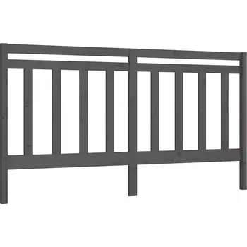 Čelo postele VidaXL , šedé, 206x4x100 cm, pevné