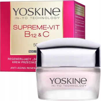 Pleťový krém Noční pleťový krém Yoskine Supreme-Vit B12 + C pro věk 50+, 50 ml