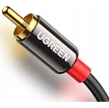 Audio kabel AUDIO KABEL MINI JACK - 2RCA 1M ČERNÝ