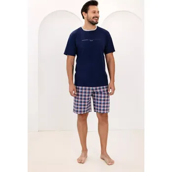 Pánská móda PÁNSKÉ PYŽAMO 502 W/26 tmavě modrá M