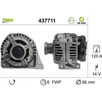 Alternátor Generátor VALEO 437711