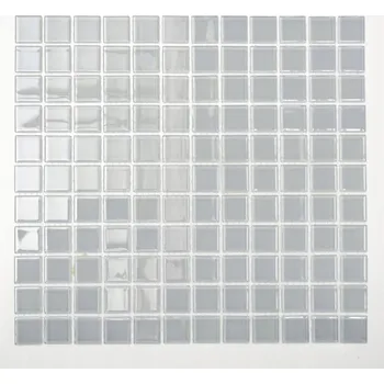 Obklad Skleněná mozaika WzorcowniaStudio 32,7 x 30,2 cm, odstíny šedé a stříbrné