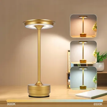 Lampička ELEGANTNÍ moderní LED stolní lampa bezdrátová s dotykovým ovládáním