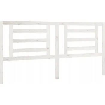 Čelo postele VidaXL , bílé, 186x4x100 cm, masivní