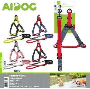 Postroj pro psa Postroje pro psy 2.0 v různých barvách s vodítkem 120 cm