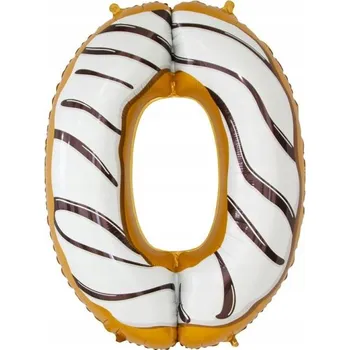 Balónek Fóliový balónek Godan číslice 0, 78 cm, vícebarevný