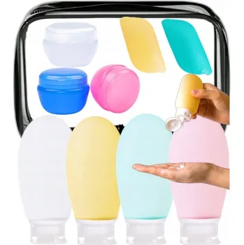 Kosmetická taška Kosmetická taštička Ewe Trade Prostorná kosmetická taštička na zip cestovní dózy vícebarevná