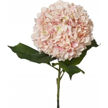 umělá květina UMĚLÁ HORTENZIE VĚTVIČKA GIGANT – PUDROVÁ RŮŽOVÁ 106 cm