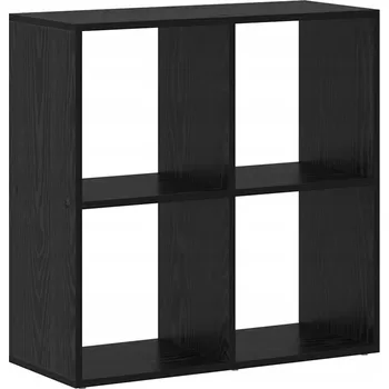 Knihovna Regál VidaXL 29 x 69,5 x 69,5 cm, černý dub