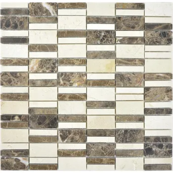 Obklad Mozaika WzorcowniaStudio 30 x 30 cm, odstíny hnědé a béžové