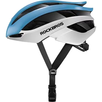 Cyklistická přilba UNIVERZÁLNÍ CYKLISTICKÁ PŘILBA NASTAVITELNÁ VELIKOST M MODRO-BÍLÁ