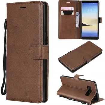 Pouzdro na mobilní telefon Flipové pouzdro pro Samsung Galaxy Note 8, hnědé