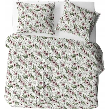 Povlečení POVLEČENÍ BAVLNĚNÉ POLSKÉ BAVLNA SILNÉ 220x200 cm +2x 70x80 divoké květy