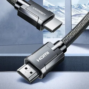 Video kabel HDMI 2.1 kabel 8K 60Hz 48 Gb/s 3 m ohebný v opletu šedý