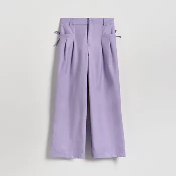 Reserved - Kalhoty s mašlemi - levandulová - 193HN-04X - 193HN-04X-152