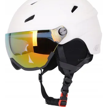 Lyžařská helma 4F s hledím HELU090 11S L/XL 58-61 cm