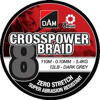 Pletená šňůra Dam Šňůra 8 Braid 0,2 mm x 150 m