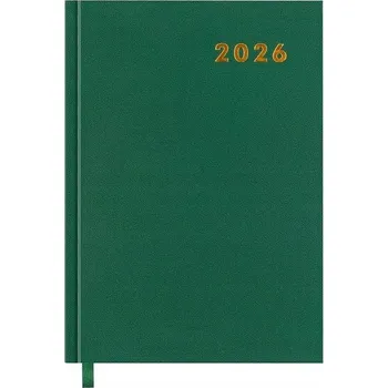 Kalendář Knižkový kalendář 2026 A5 Easy zelený