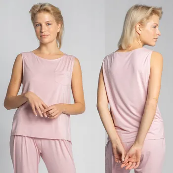 VÝPRODEJ STYLOVÝ MÓDNÍ DÁMSKÝ TOP KLASICKÝ HLADKÝ VISKÓZA RŮŽOVÝ 36 s