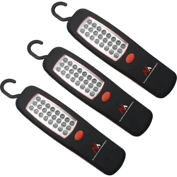 Dílenská lampa Maclean 24 LED, magnet, hák, MCE03 3 kusy