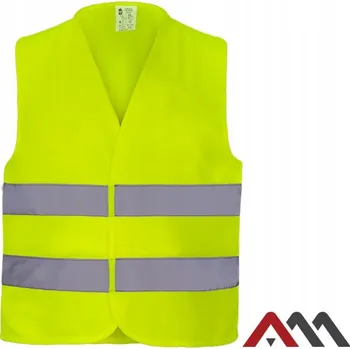 Reflexní vesta s potiskem vpředu/vzadu logo text pro firmy vel. S