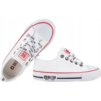 Dívčí tenisky Big Star KK374044 dětské tenisky bílé, velikost 33
